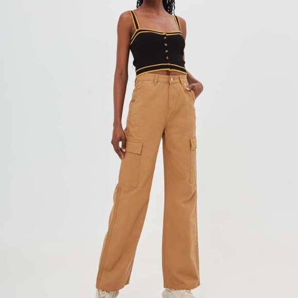 SHEIN High Waisted Slant Pocket Cargo Pants - Picture 1 of 5